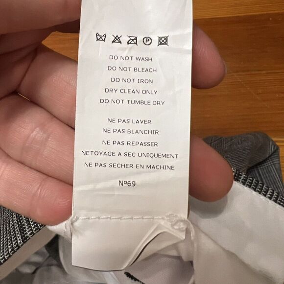 Officine Generale Women's Gray High-Rise Ankle Dress Pants Size FR 38/US 6 - Picture 10 of 10